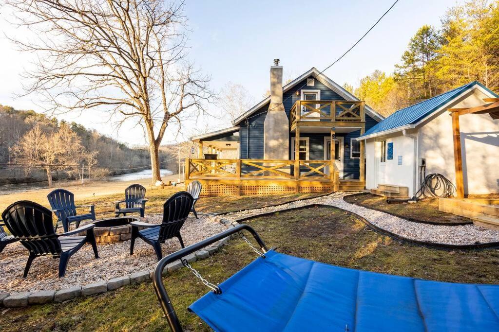 Riverside Relaxer W/Hot Tub+Fire Pit +Wifi & View Франклин Екстериор снимка